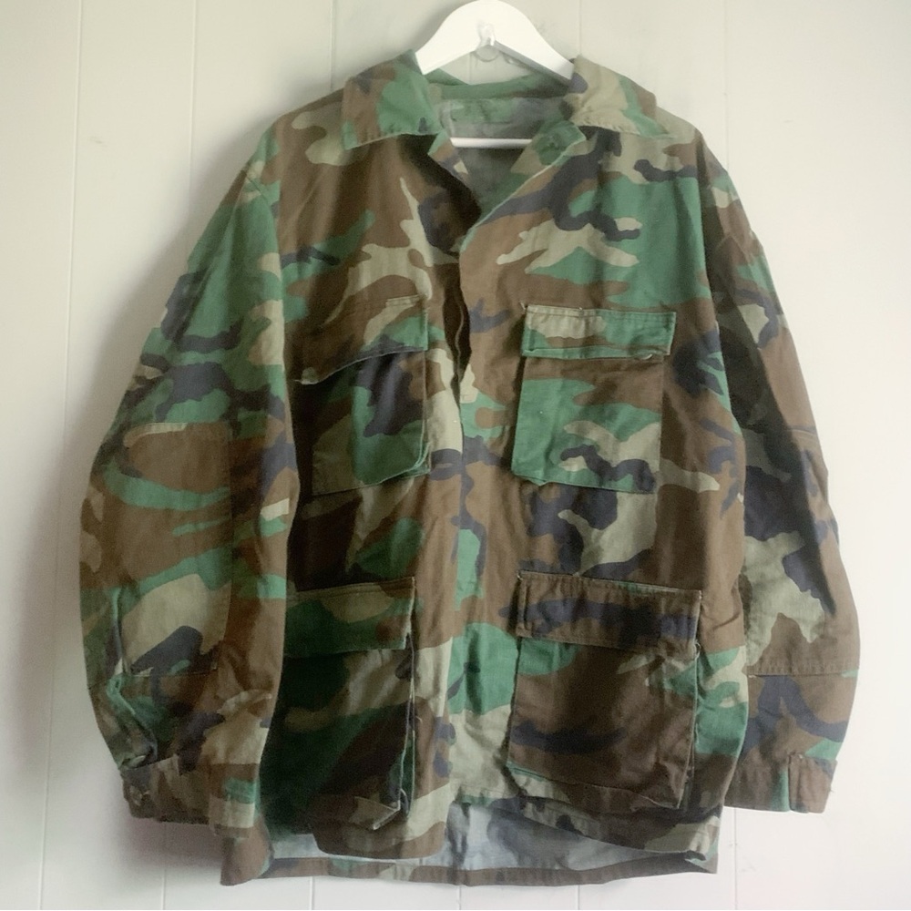 Prestige Tactical Wear Woodland Camouflage BDU Full Cut Coat Shacket XL